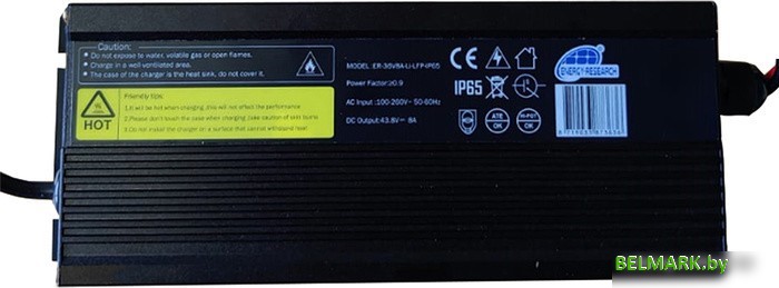 Зарядное устройство Energy Research 36V 8A IP65 Lithium-LiFePO4 Charger - фото
