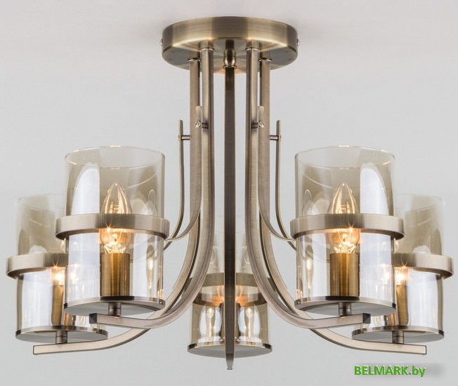 Припотолочная люстра Евросвет 60085/5 (Antique Bronze) - фото