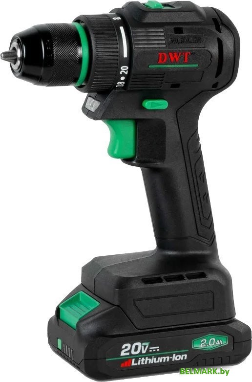Ударная дрель-шуруповерт DWT DWT ASBP-20 DNM-2 BMC (с 2-мя АКБ, кейс) - фото
