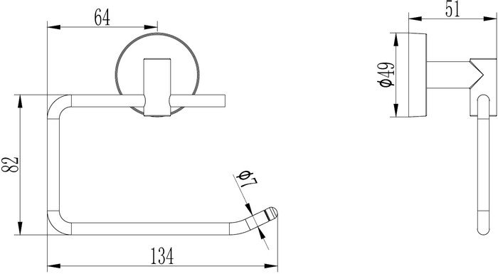 Держатель для туалетной бумаги Ledeme L1703-3 - фото2