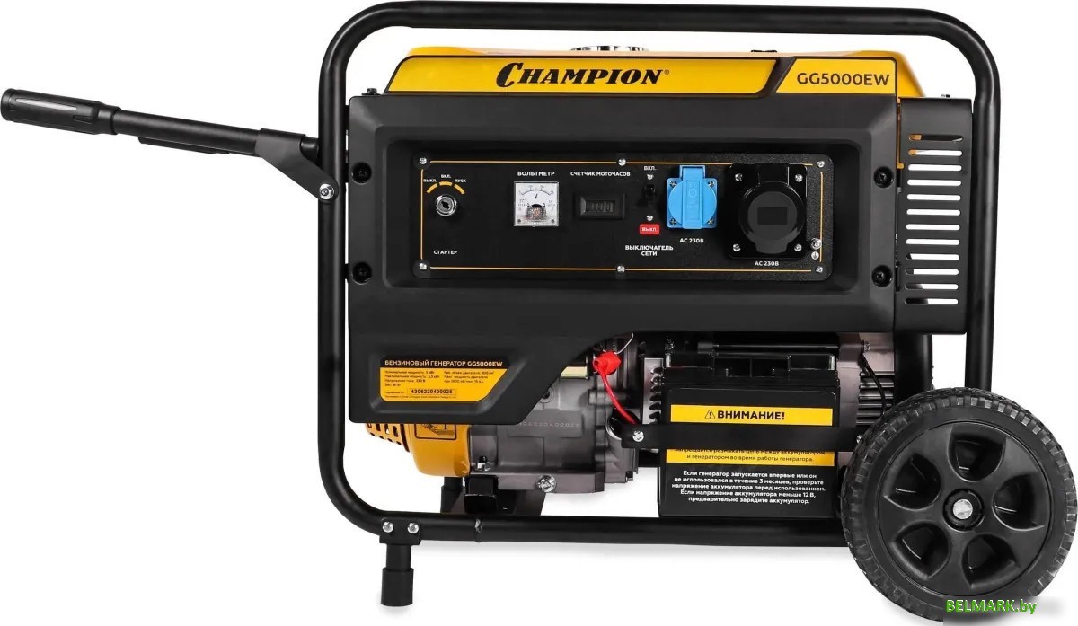 Бензиновый генератор Champion GG5000EW - фото