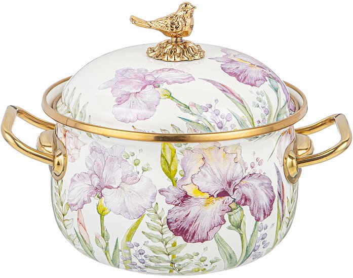 Кастрюля Agness Irises 950-571 - фото