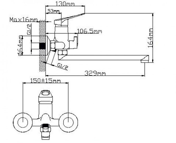 Смеситель Wisent WP22213 - фото2