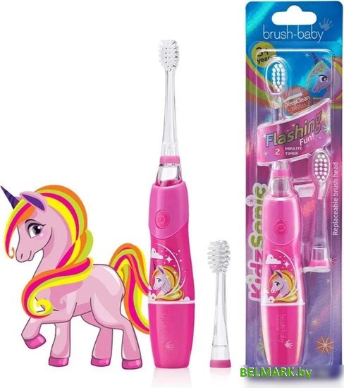 Электрическая зубная щетка Brush-Baby KidzSonic Unicorn - фото