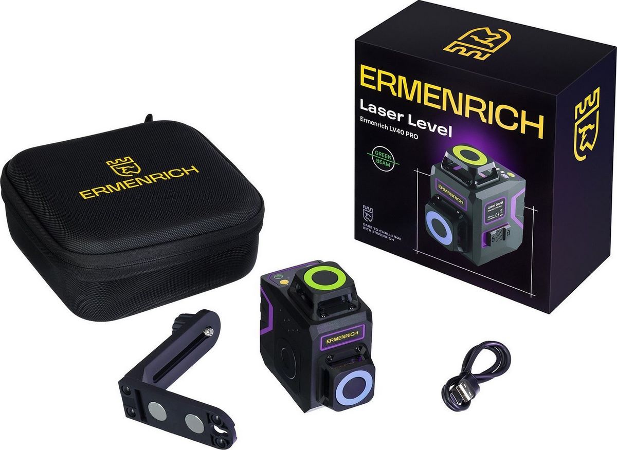Лазерный нивелир Ermenrich PRO LV40 84633 - фото2