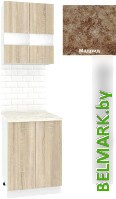 Готовая кухня Кортекс-мебель Корнелия Экстра 60рс2д (дуб сонома/мадрид) - фото