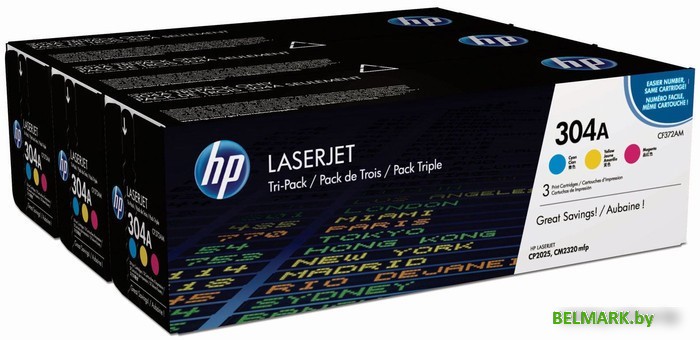 Картридж HP 304A 3-pack (CF372AM) - фото2