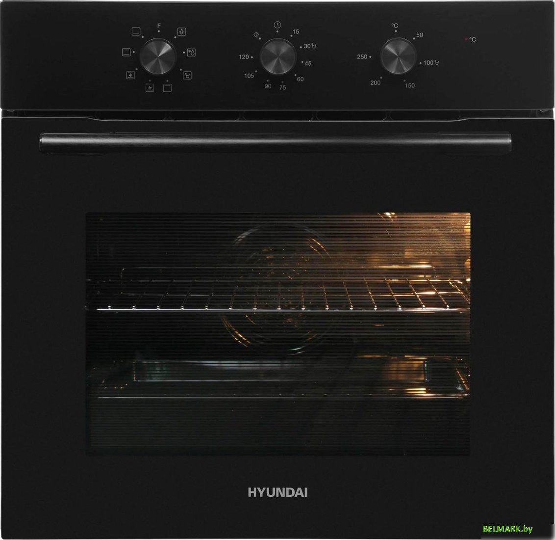 Электрический духовой шкаф Hyundai HEO 66412 BG - фото