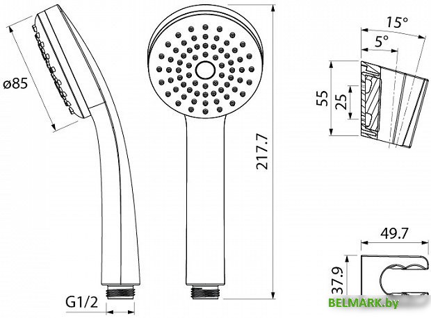 Душевой гарнитур IDDIS 0011F00i16 - фото2