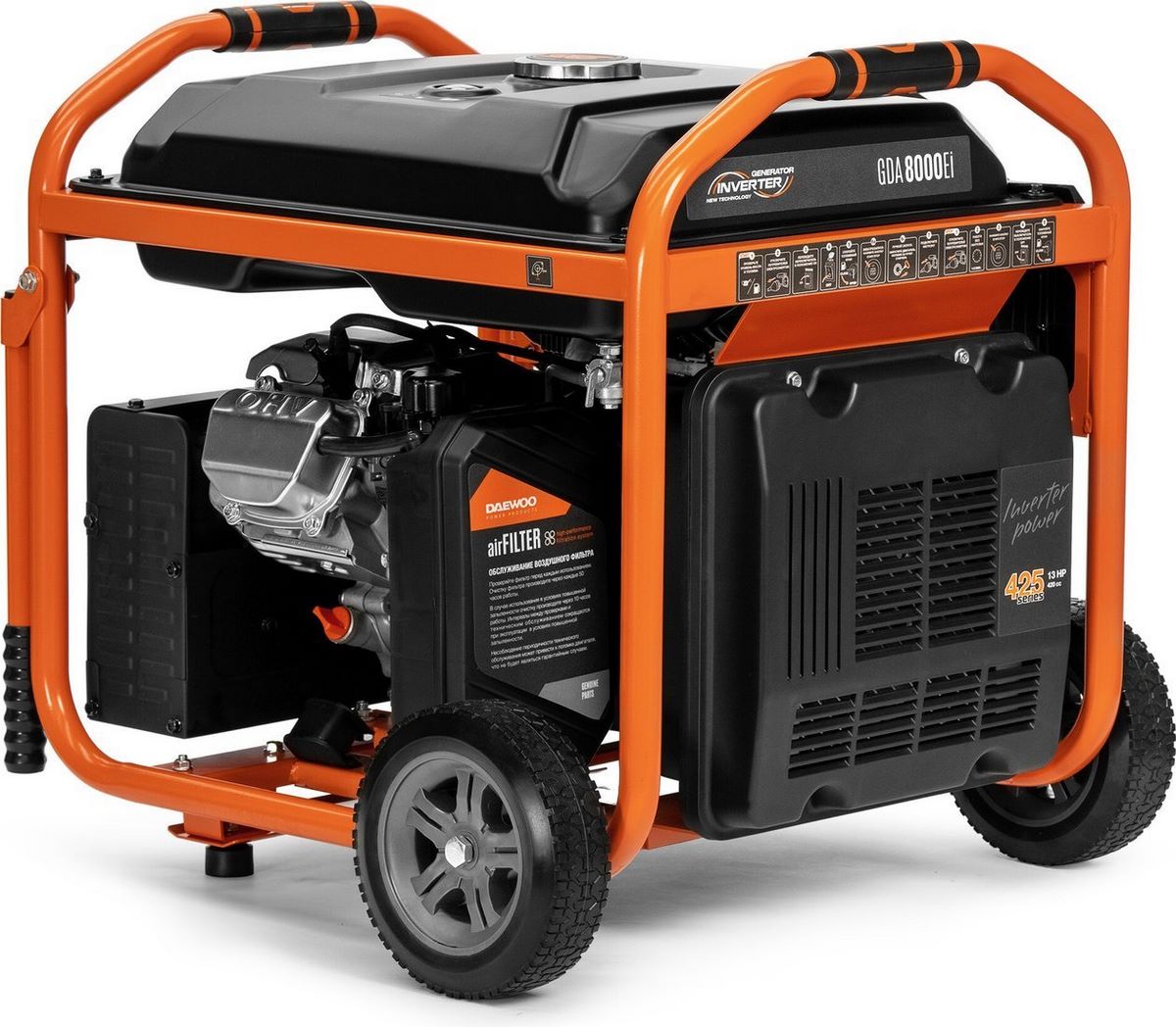 Бензиновый генератор Daewoo Power GDA 8000Ei - фото2