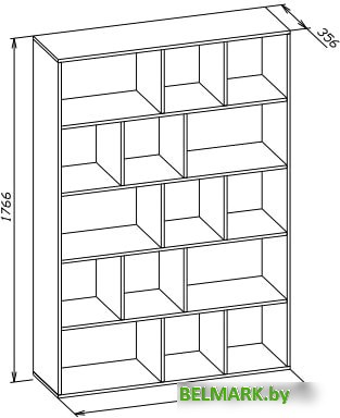 Стеллаж Сокол СТ-15 (белый) - фото2
