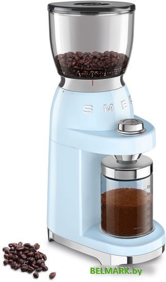 Электрическая кофемолка Smeg CGF01PBEU (пастельный голубой) - фото2