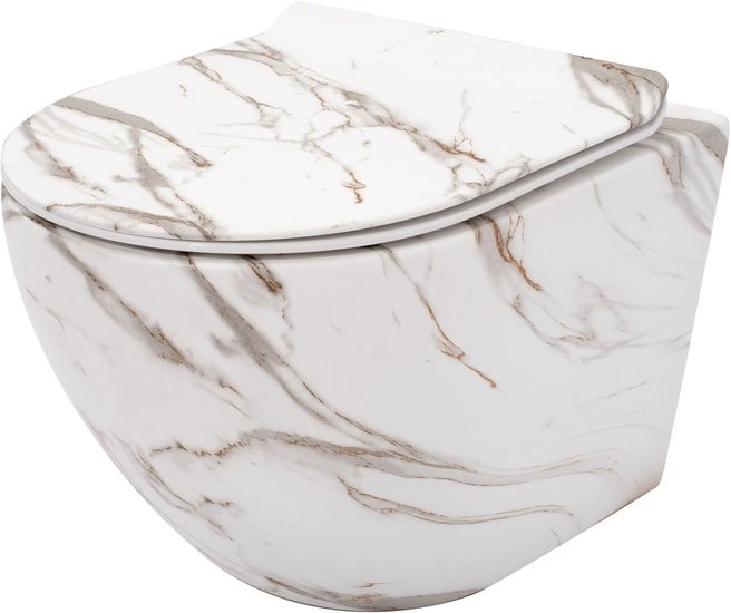 Унитаз Rea Carlos Slim REA-C8004 (lava matt) - фото