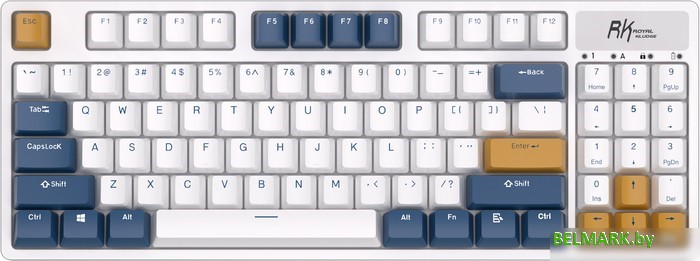 Клавиатура Royal Kludge RK89 RGB Klein Blue (RK Lemon) - фото