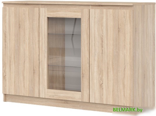 Комод НК-Мебель Stern Т-14 с витриной 72678288 (дуб сонома) - фото