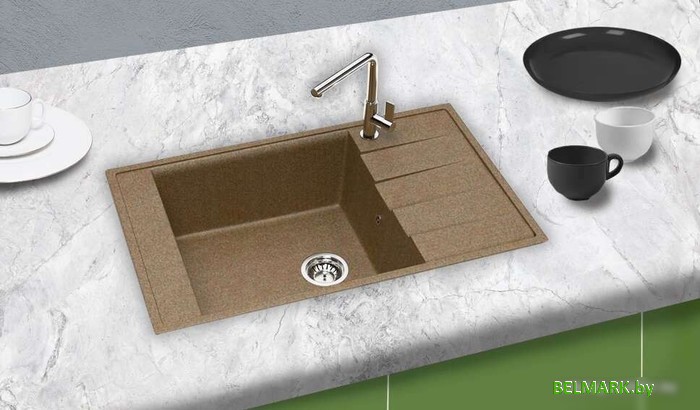 Кухонная мойка Berge BR-8005 (терракот) - фото2