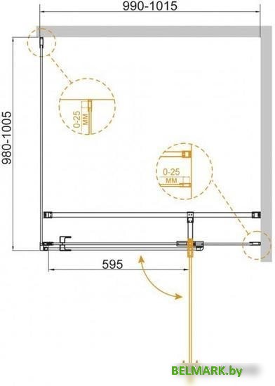 Душевой уголок Cezares VALVOLA-A-1-100-C-Cr - фото2