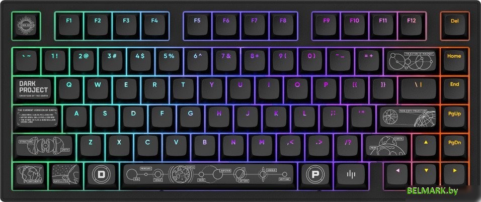 Клавиатура Dark Project ALU81A Terra Nova Black (g3ms Moonstone) - фото