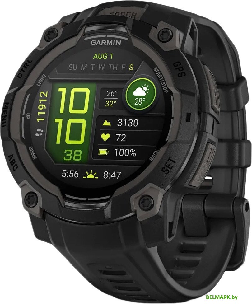 Умные часы Garmin Instinct 3 45 мм (черный) - фото