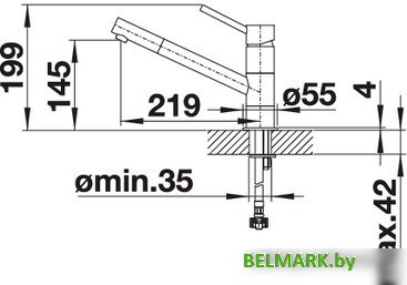 Смеситель Blanco Kano (хром/белый) - фото2