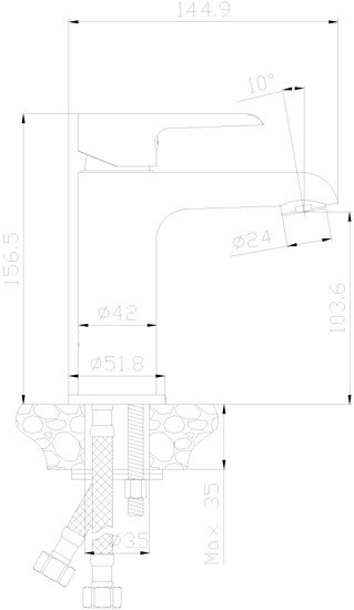 Смеситель Rossinka Silvermix W35-12 - фото2