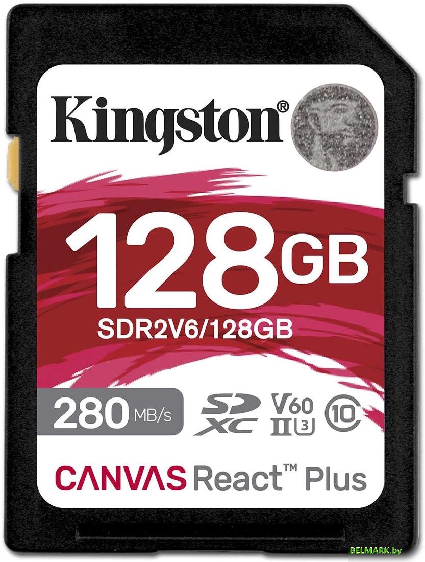 Карта памяти Kingston Canvas React Plus V60 SDXC 128GB - фото