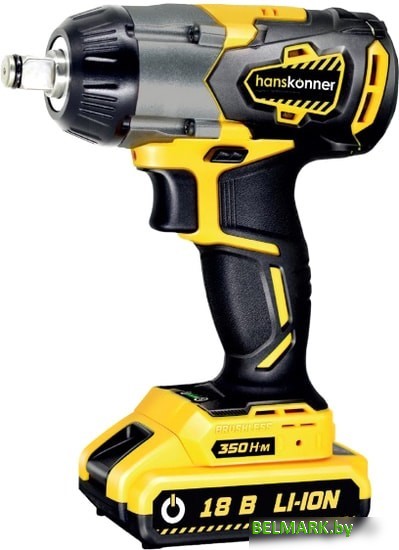 Гайковерт Hanskonner HCD18350S (с 2-мя АКБ, кейс) - фото