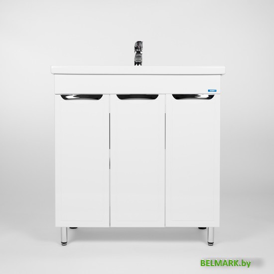 Viant Тумба Лима с умывальником Como 80 VLIM80CO-T3ST + S-UM-COM80/1-w - фото