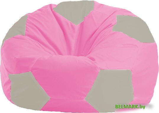 Кресло-мешок Flagman Мяч Стандарт М1.1-205 (розовый/белый) - фото