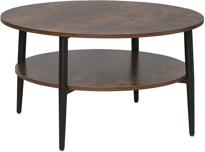 Журнальный столик Signal ELLA A (коричневый/черный) - фото