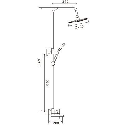 Душевая система Shevanik S8736H - фото2