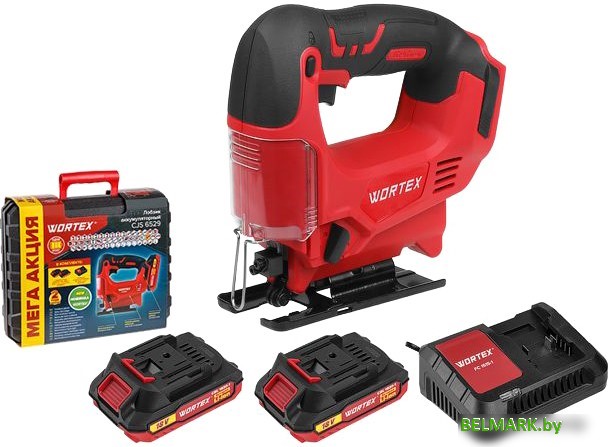 Электролобзик Wortex CJS 6529 (с 2-мя АКБ, кейс) - фото