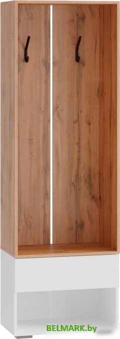 Тумба для обуви Woodville Роут 0.6 м 615370 (белый/дуб вотан) - фото