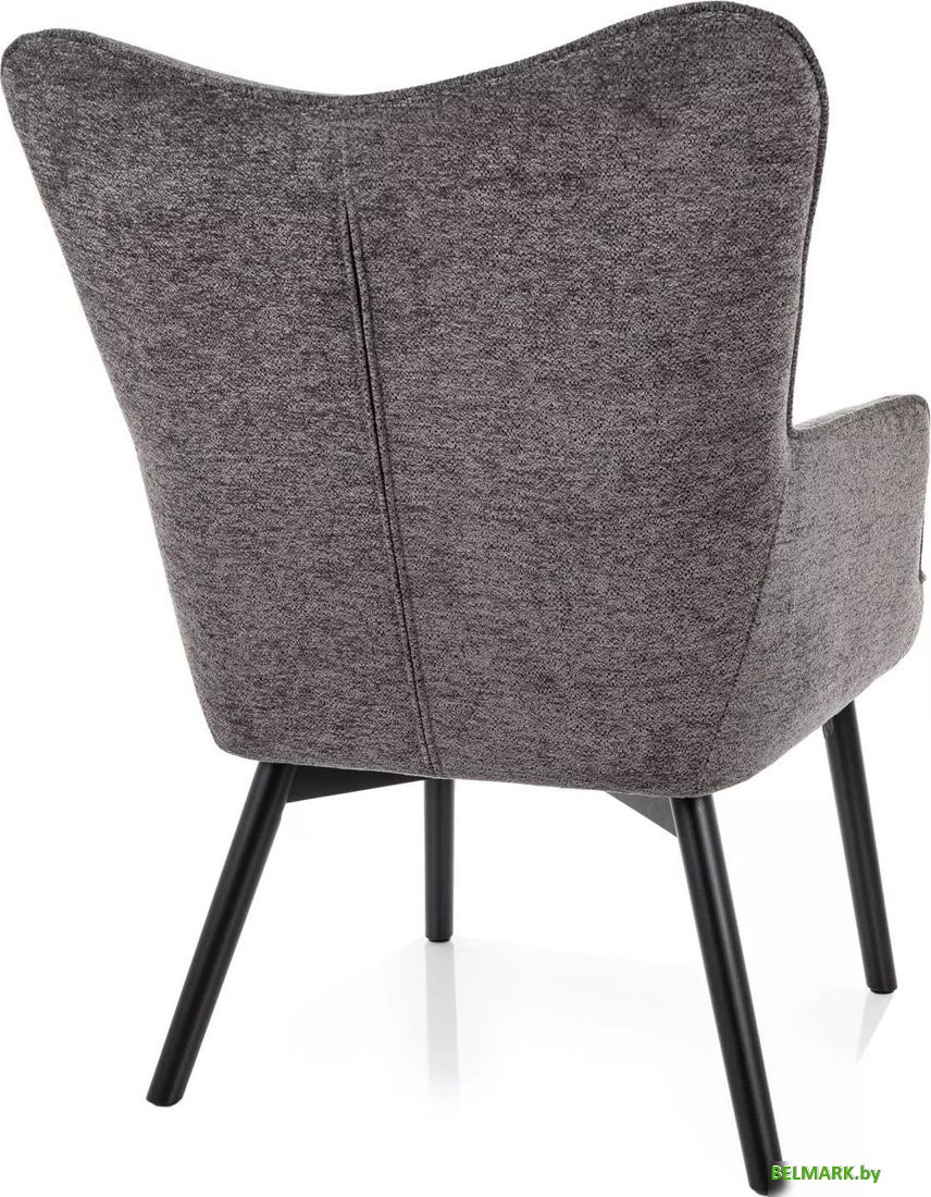 Интерьерное кресло Signal Carmen Raven 15 (серый/черный мат) - фото2