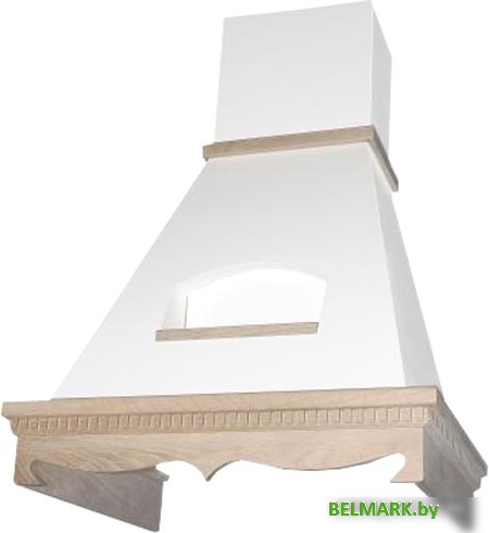 Кухонная вытяжка Elikor Бельведер 60П-650-П3Д (бежевый/дуб неокрашенный) - фото