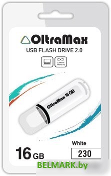 USB Flash Oltramax 230 16GB (белый) [OM-16GB-230-White] - фото