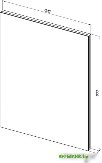 Aquanet Зеркало Гласс 60 LED 00274025 - фото2