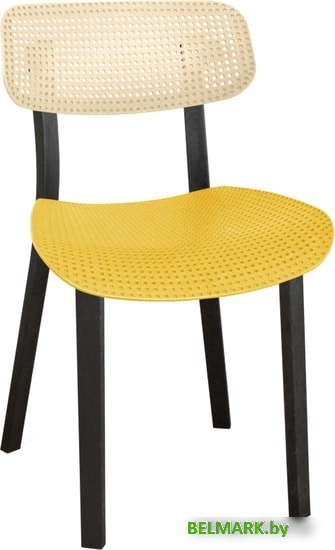 Стул Sheffilton SHT-S85 (бежевый/желтый/черный) - фото
