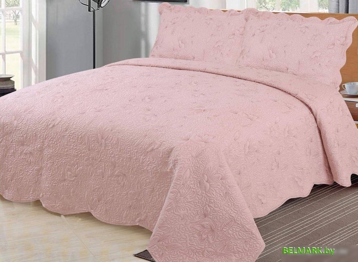 Набор текстиля для спальни Sofi De MarkO Дейзи 230х250 Пок-Д01-230х250п (пудровый) - фото