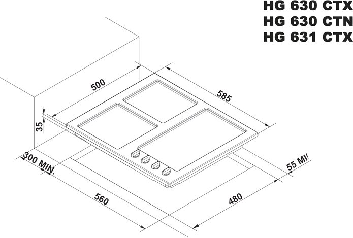 Варочная панель Korting HG 631 CTX - фото2