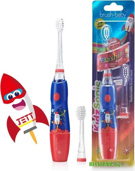 Электрическая зубная щетка Brush-Baby KidzSonic Rocket - фото
