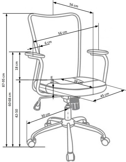 Кресло Halmar Andy (серый/розовый) - фото2