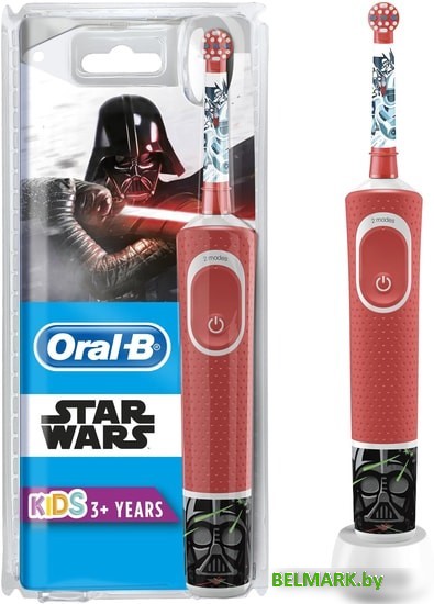 Электрическая зубная щетка Braun Oral-B Kids StarWars D100.413.2K - фото