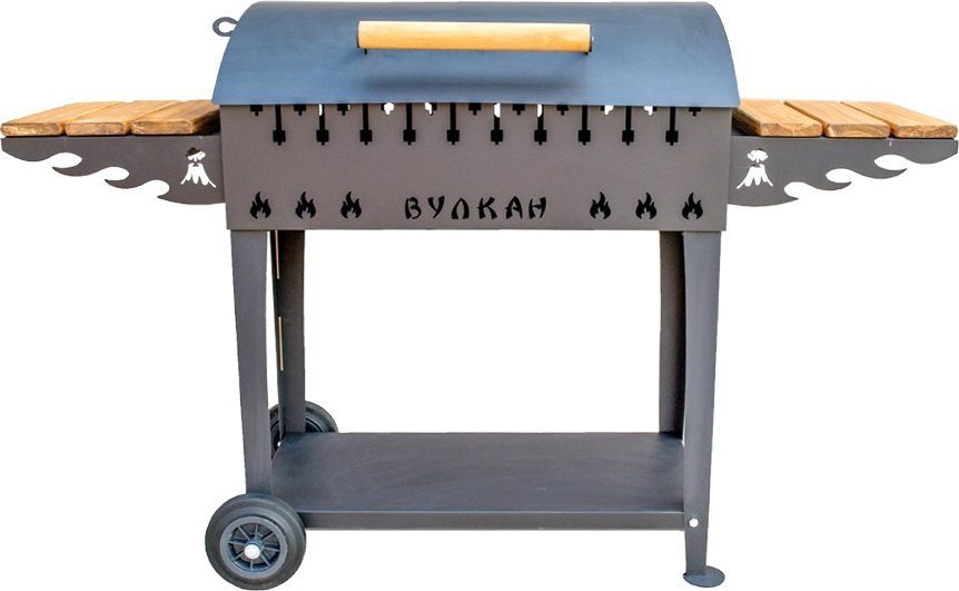 Мангал для дачи Вулкан Гриль В XL 4 мм на колесах - фото