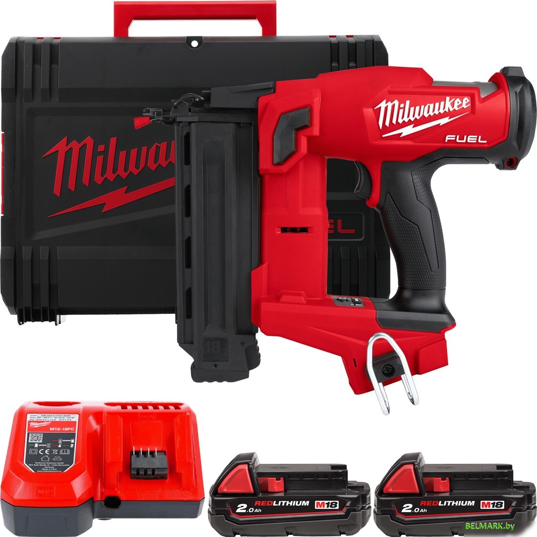 Milwaukee M18FN18GS-202X 4933471407 (с 2-мя АКБ, кейс) - фото