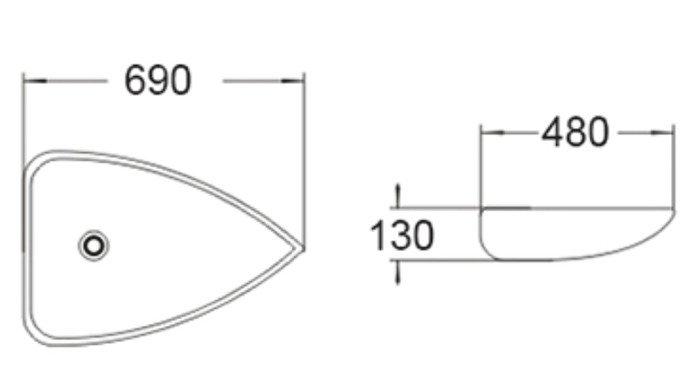 Умывальник SantiLine SL-1033 - фото2