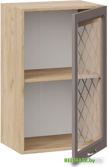 Шкаф навесной Трия Бьянка 1В45С (дуб крафт золотой/дуб серый) - фото2