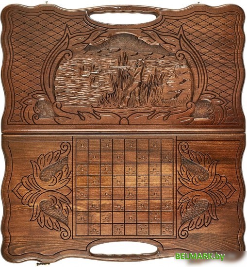 Шашки/нарды Haleyan Охота kh023 - фото