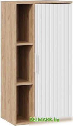 Шкаф распашной Трия Хилтон (дуб крафт золотой/белый матовый) - фото