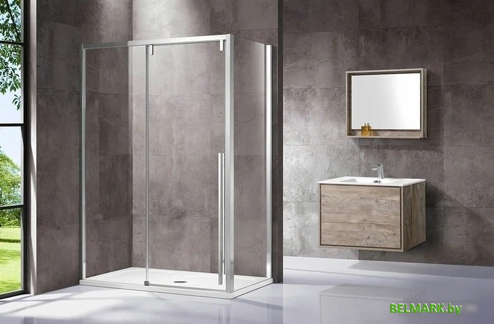 Душевой уголок Vincea Lugano VSR-1L8014CL-1 (хром/прозрачное) - фото2